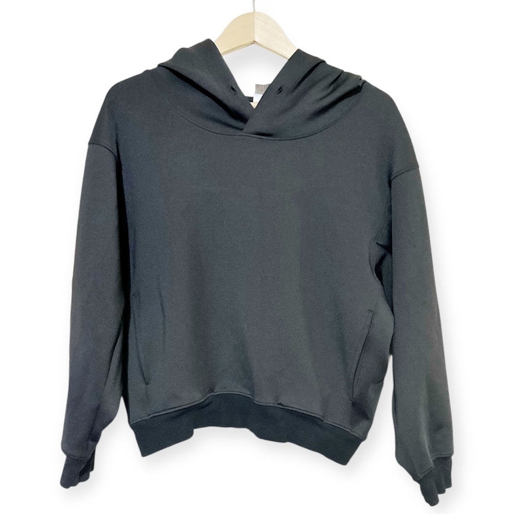 Zyia Active Black Mettle Women’s Cropped Hoodie Hooded Top - Size Small - Picture 2 of 8